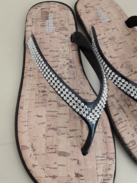 capelli flip flops black