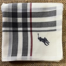 PLAIDS GRAY  WHTIE CLASSIC ART HANDKERCHIEF COTTON MEN POCKET SQUARE 19" P20
