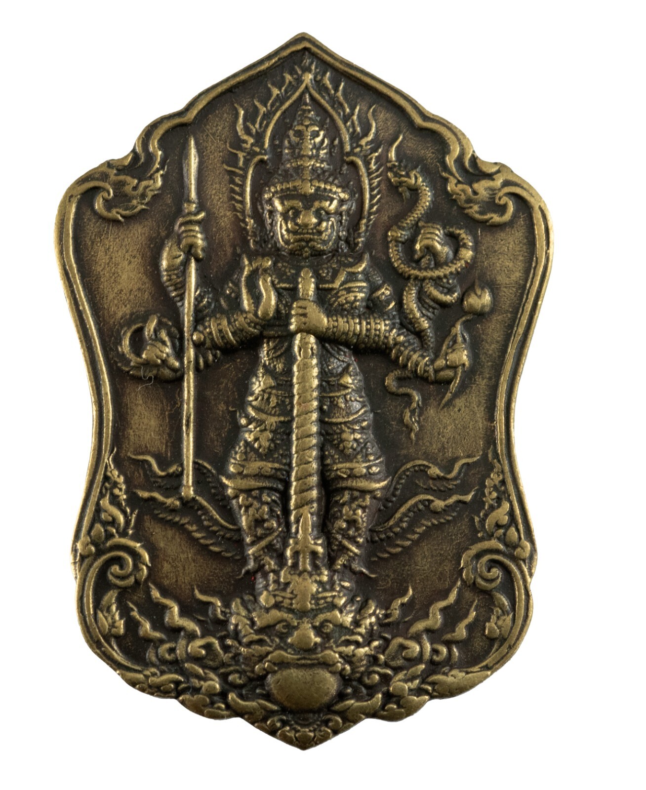 Medaille Thao Wessuwan Kathin - Tempel Mae Tam - Amulett Thailand - 2756