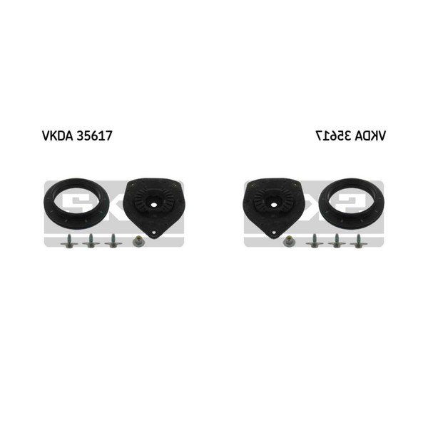 2X SKF FederbeinstüTzlager Vorne FüR Renault Fluence L30_ 2.0 16V 1.6 L3_-image