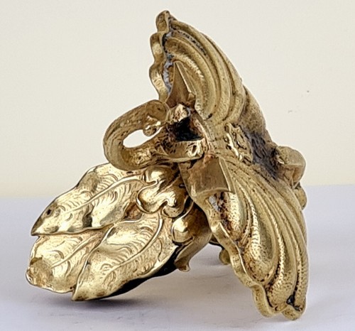 Jugendstil StreichholzSchachtelHalter Aschenbecher Bronze gestempelt um 1910 P3 - Picture 11 of 14