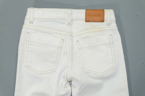Gucci White Ecru Denim Jeans Kids Boys Children Size 6 y/o - Picture 4 of 7