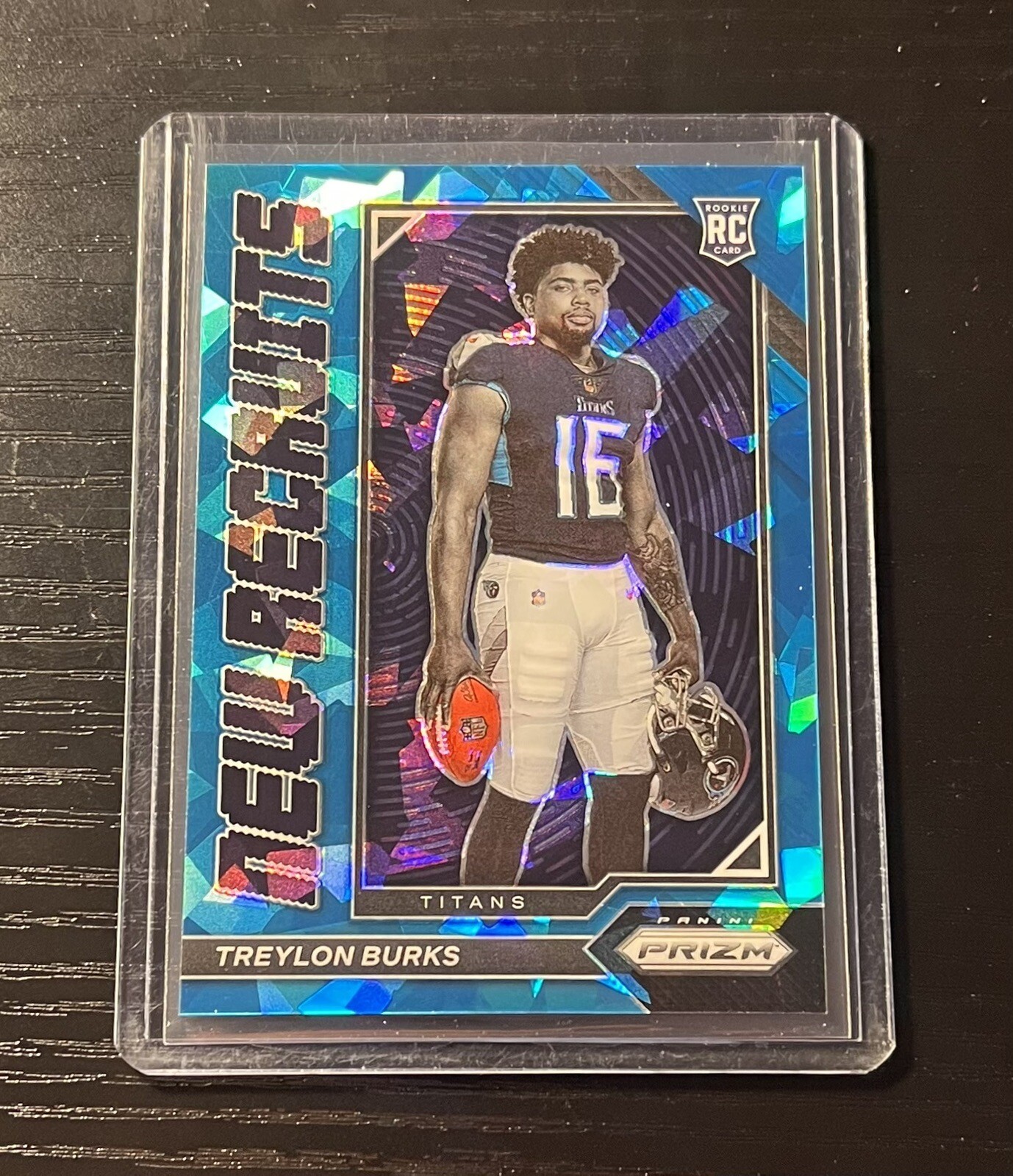 2022 Panini Prizm New Recruits Blue Ice Prizm /99 #NR-8 Treylon Burks RC Titans