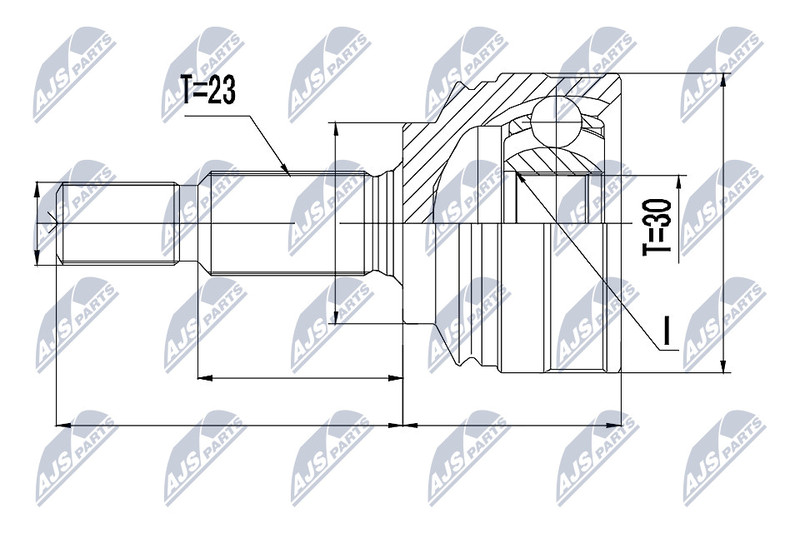 Jeu de joints arbre de transmission pour réparer le train avant de votre Renault Clio IV