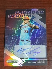2022 Panini Prizm Draft Picks Thunder Struck Trystan Vrieling Auto Silver #TH-TV