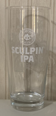 Ballast Point Sculpin IPA Etched Logo Pilsner Beer Glass