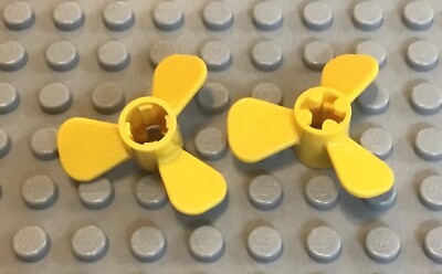 LEGO Pair Yellow Boat Ship Propeller