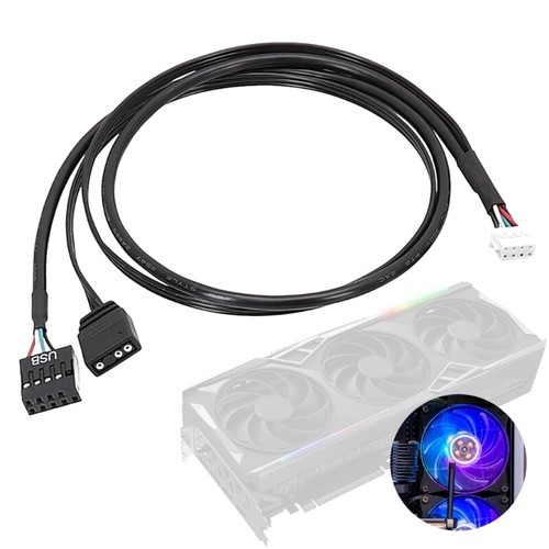 RGB Cable Power Supply Cable for RTX3090TI RTX4080 RTX4070TI RTX4070 RTX4090TI - Afbeelding 2 van 8