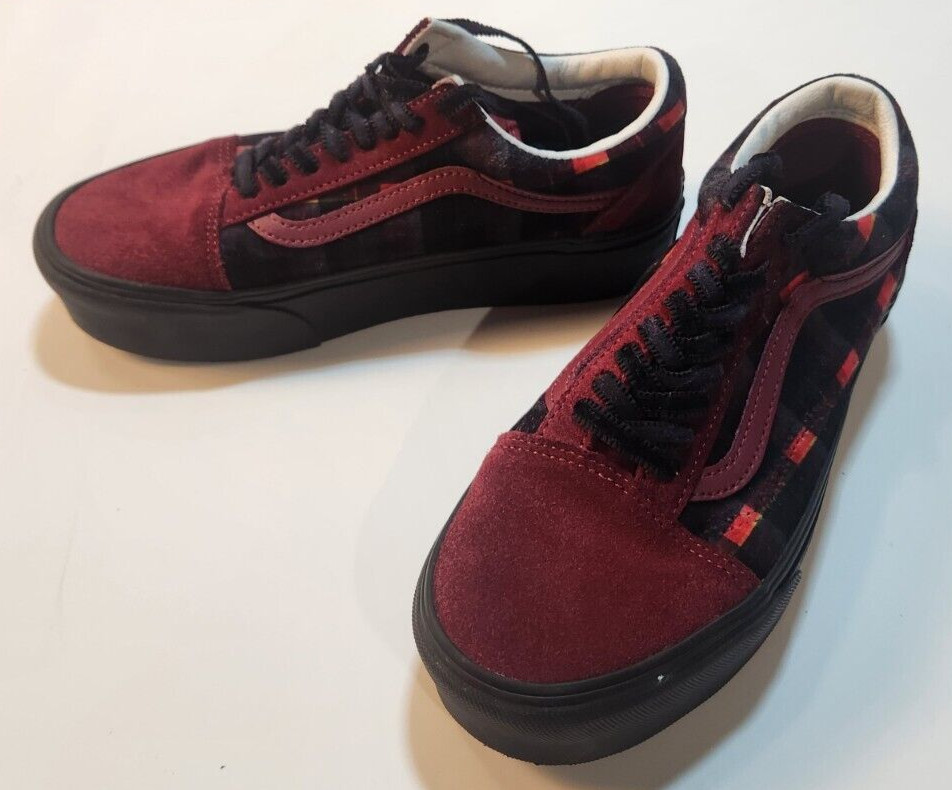 Vans Old Skool, Stackform, Platform Shoes, Velvet… - image 5