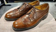 USED Chestnut EXECUTIVE IMPERIAL-MASON Brogue Wingtip Oxford Dress Shoes Sz 10D