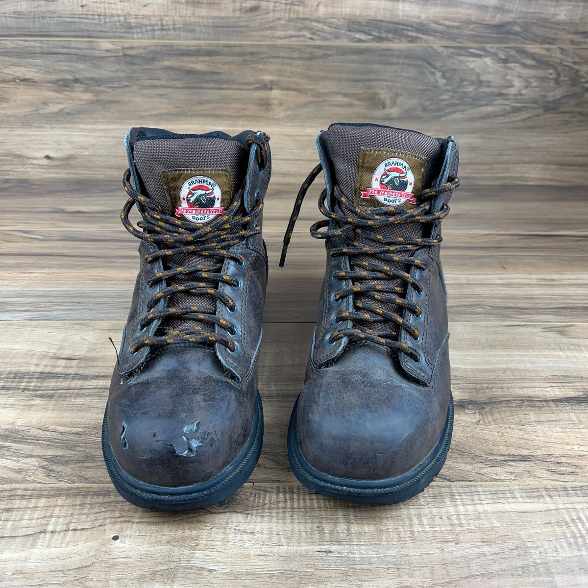 Brahma Enduro Pro Men\'s Brown Steel Toe Lace Up Work Boots Size 9 MNBR0340100 Brahma Enduro Pro Men main image 4