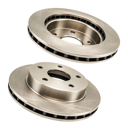 Pair Front Brake Rotors For Dodge Dakota 2005-2010 Mitsubishi Raider 2006-2009 - Picture 5 of 12