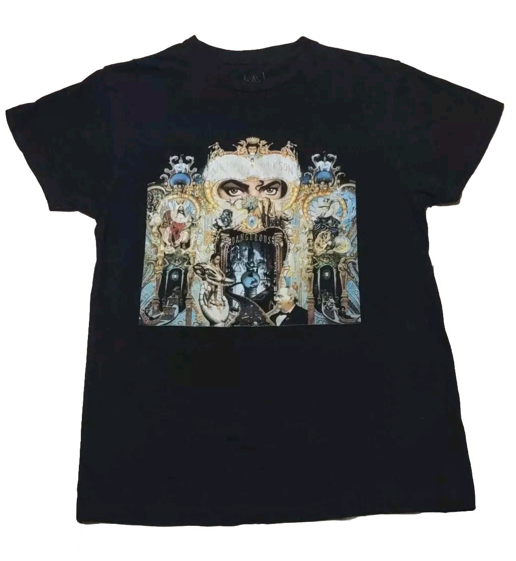 Michael Jackson 世界限定Tシャツ Dangerous Amazon.com: Michael Jackson T Shirt Dangerous Logo Official