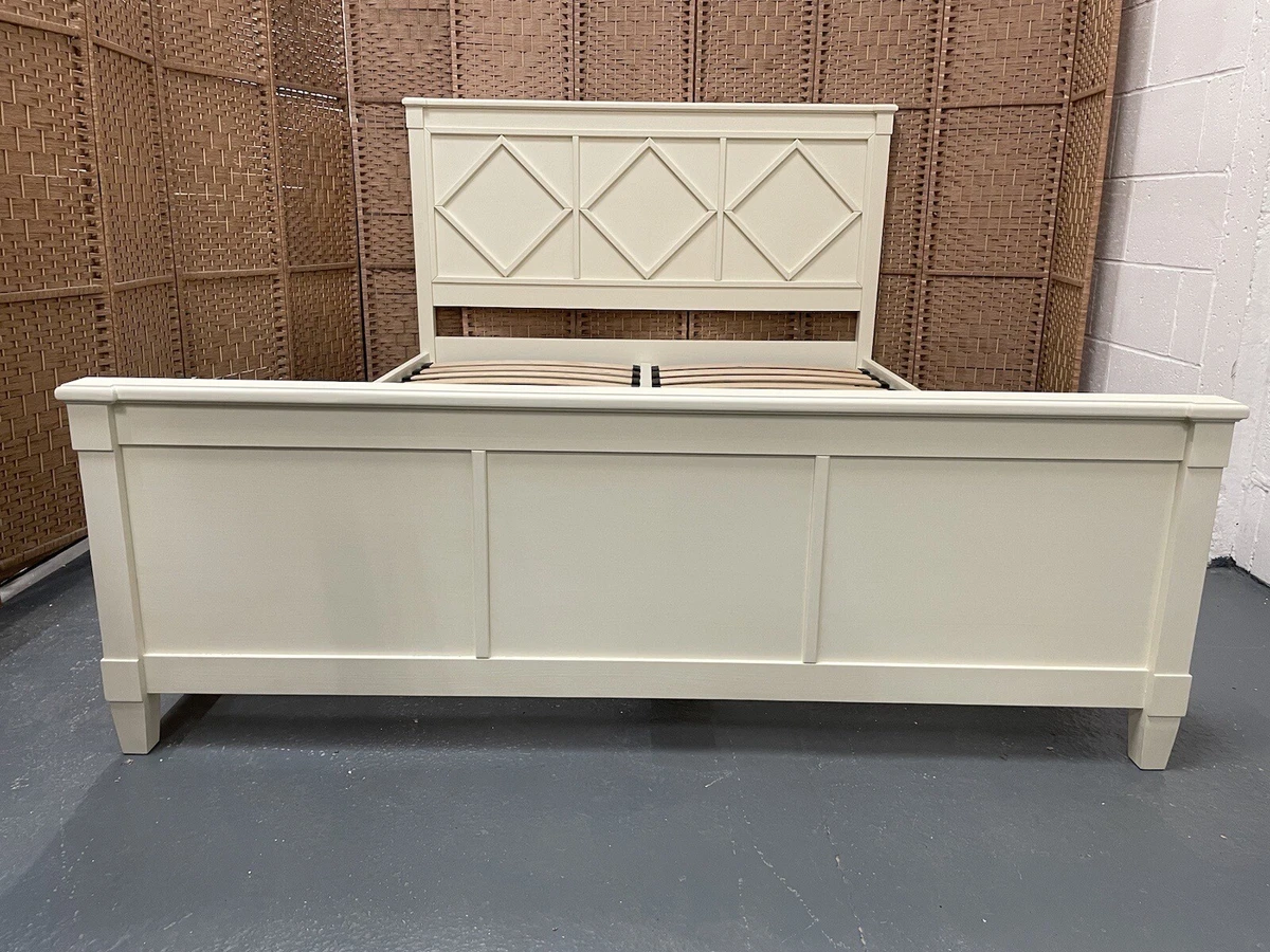 Frank Hudson Kiss Wooden Bed 5ft King Size Bed Cream RRP800 eBay