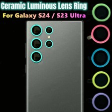 Colorful Ceramic Samsung Galaxy S25 S24 Ultra Camera Lens Glass Rings Protector