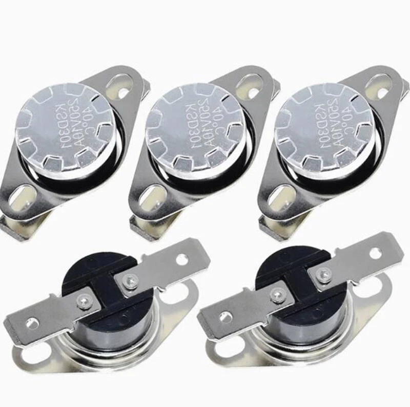 Interruptor de control de temperatura KSD301 40°C-155°C 10A normalmente abierto/normalmente cerrado - Imagen 3 de 4