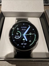 Garmin Venu 4 45mm GPS Smartwatch  A1 condition with new garmin leather strap