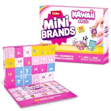 Mini Brands Kawaii Advent Calendar by ZURU, Collectible Seaonal Toys for Girls