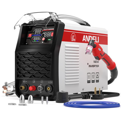 Plasma Cutting Equipment 5/8 Inch Clean Cut, 4.05'' Larger LED Display 110/220V