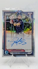 2024 Bowman Chrome - Prospect Autographs Paulino Santana #CPA-PS Refractor /499