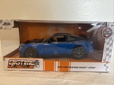 JADA BIGTIME MUSCLE 1/24 SCALE 2020 FORD MUSTANG SHELBY GT500 BLUE DIECAST NEW