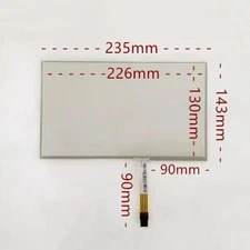1 Pc. New For 10.1" Resistive Touch Screen Glass 4Pin 16:10 235*143mm