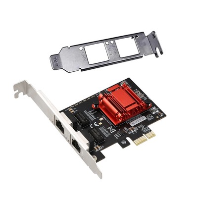2-Port PCIe Gigabit Netzwerkkarte 1000M PCI Express Ethernet Adapter für Intel b