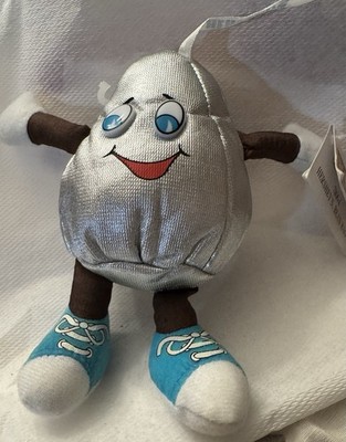 Hershey's Kiss Bean Bag Plush Silver Original 1999 Candy & Nuts Advertising