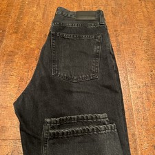 Everlane Women  s 28 Black High Rise Straight The 90  s Cheeky Jean Jeans Organic