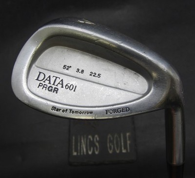 PRGR Data 601 Forged 52° Gap Wedge Stiff Steel Shaft Iomic Grip