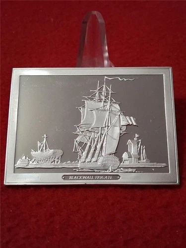 SHIPS' AHOY Blackwall Frigate 3.125 Troy Oz Sterling Silver Proof         #T0865