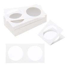 Per 2x2 Portamonete, 250pcs 40mm Cartone Portamonete Bianchi