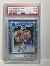 2024 Donruss Optic Signature -Choice Rated Rookie Ajay Mitchell #322 PSA 9