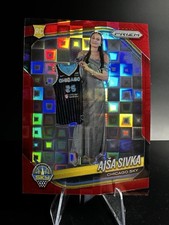 2025 Panini Prizm WNBA #85 Ajsa Sivka RC Red Pandora /199 Chicago Sky (B)