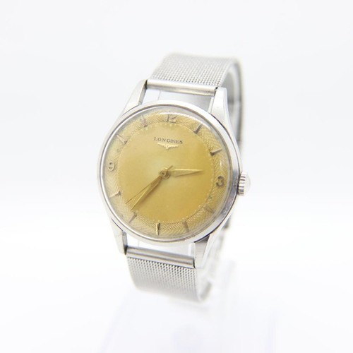 Reservierte Longines Uhr Herren Handaufzug 35mm Gold Rund Vintage Swiss Made