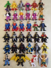 Lot of 35 DC Imaginext Figures Super Heroes