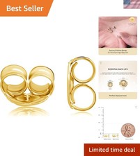 Butterfly Push Backs for Stud Earrings for Women in 14k Yellow or White Gold ...