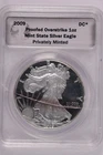2009 PROOFED OVERSTRIKE SILVER AMERICAN EAGLE by DANIEL CARR