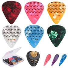 Non-Slip Guitar Picks, 0.46 0.71 0.96Mm Includes Thin Medium Heavy Guitar Picks,