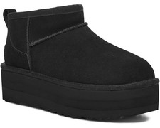 UGG Women's Classic Ultra Mini Platform Boots in Black Model 1135092