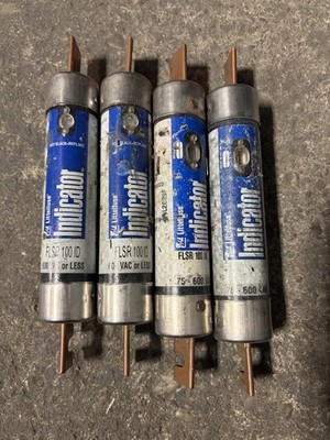 Lot of 4 Littelfuse FLSR100 ID Fuse Class RK5  600V 100A