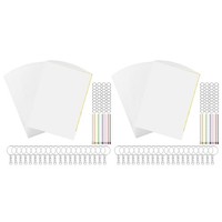 300-Teiliges Set Mit Schrumpffolien, SchlüSselanhäNger-Set Aus Schrumpfpapi8394