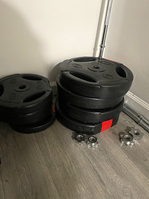 Olympic Barbell Weight Set, barbell & collars included. Great Condition.