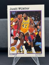1991 NBA Hoops - James Worthy, #21 - Los Angeles Lakers