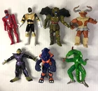 Vintage 90s Power Rangers Goldar Zeo Black Gold Ranger Minotaur Space Aliens Lot