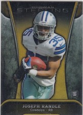 2013 Bowman Sterling Joseph Randle 35/50 Gold Refractor RC JERSEY NUMBER MATCH Z