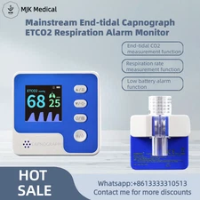 ETCO2 Monitor for Anesthesia & Critical Care, Mainstream Capnograph with Alarm