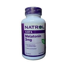 Natrol Melatonin 3mg Sleep Supplement, 240 Tablets, Exp 07/26