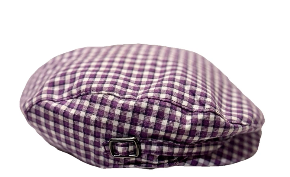 Janie And Jack Pastel Purple Toddler Gingham Newsboy Cap, 12-24 Mo, Pristine - Image 3 of 4