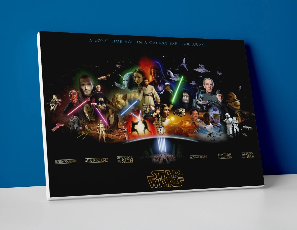 Star Wars: A New Hope Movie Poster, Canvas Wall Art